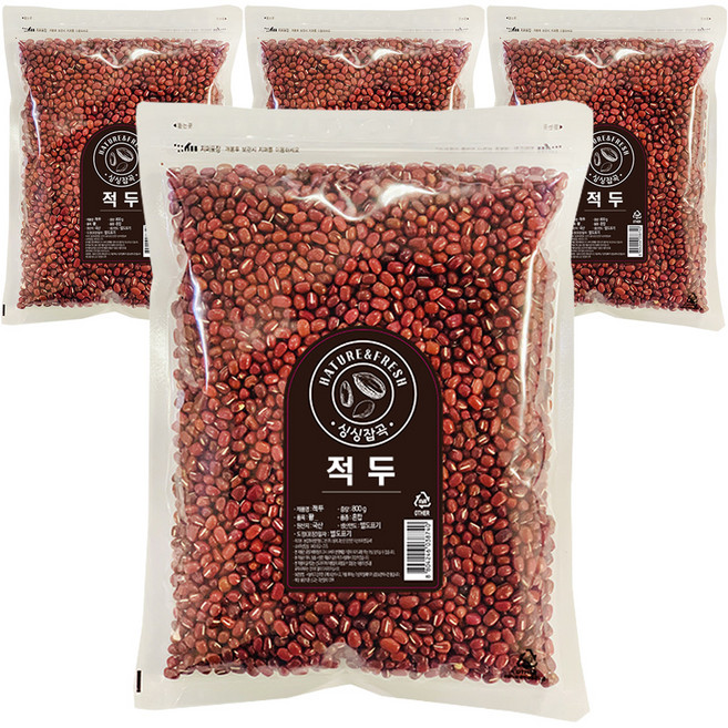 싱싱잡곡 적두 팥, 800g, 4개