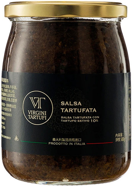 VIRGINI TARTUFI 夏季黑松露醬10%, 500g, 1罐