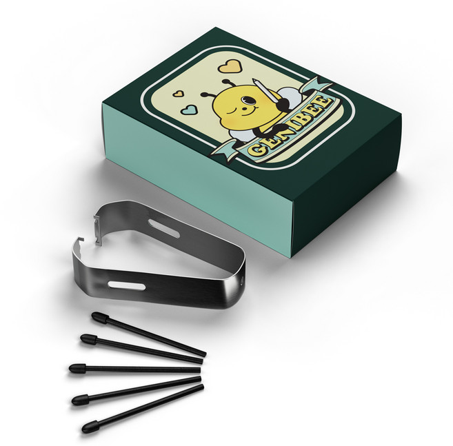 지니비 갤럭시탭 와콤 호환 펠트심 S펜 블랙모 펜촉, 블랙, 5개