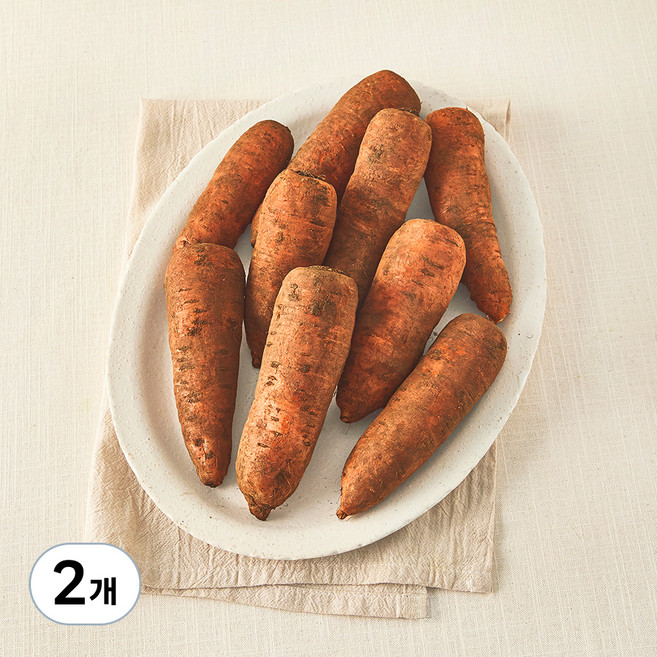 국내산 친환경 흙당근(소), 1kg, 2개
