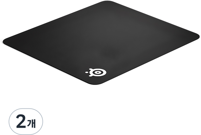 스틸시리즈 Qck Large 게이밍 마우스 패드, 블랙, 2개