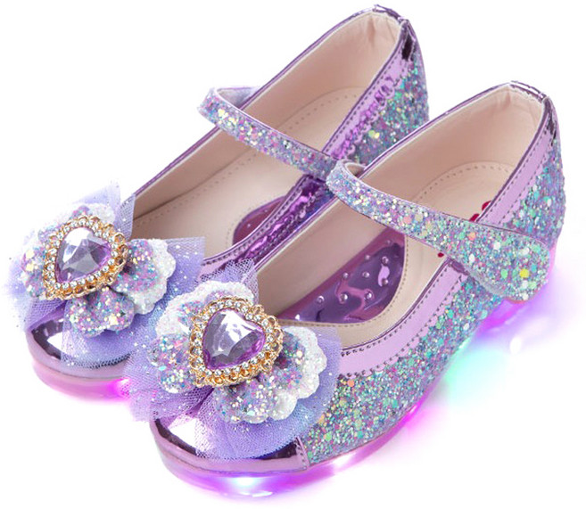 오즈키즈 여아용 러브엔젤윙 LED 구두