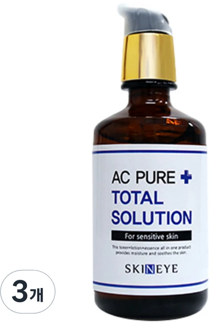 스킨아이 AC 퓨어 토탈 솔루션 스킨케어, 100ml, 3개 - 쿠팡