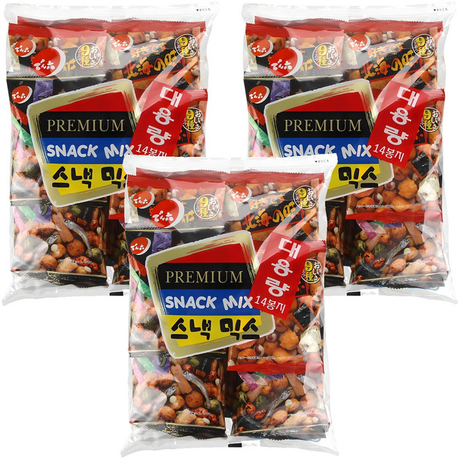 덴로쿠 스낵믹스, 294g, 3개