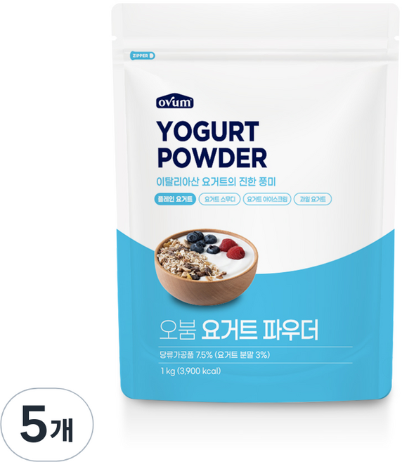 오붐 요거트 파우더, 1kg, 1개입, 5개