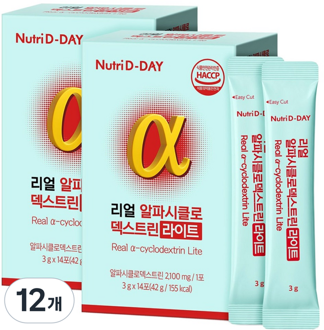 Nutri D-DAY Real α-環糊精 Light 14入, 42g, 12個