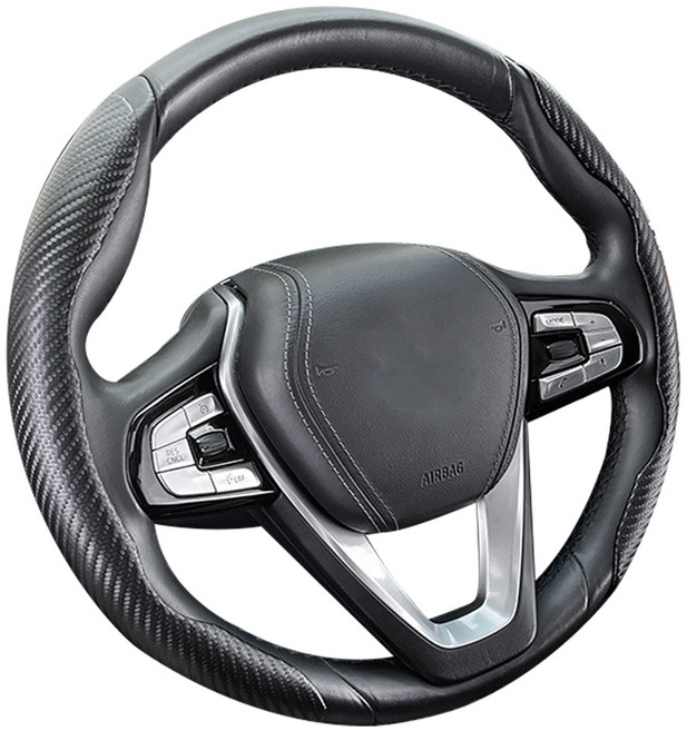 유니코시 카본 스티어링 핸들커버, 블랙
