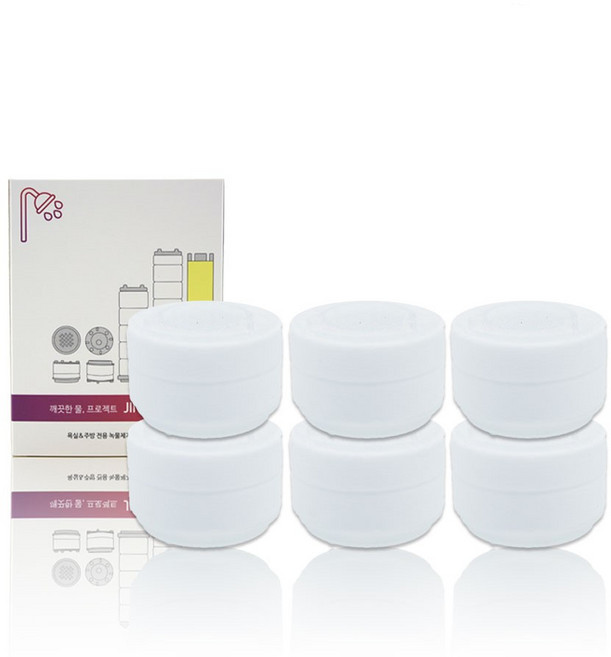 지니바스 퓨어 주방용 녹물제거 필터, 6개