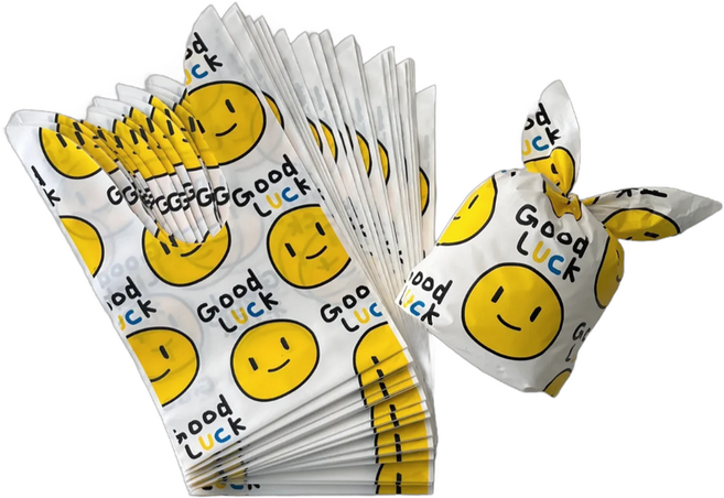 모디안 구디백 단체 포장 보자기형 선물 봉투 13.5 x 22 cm, 굿럭, 50개