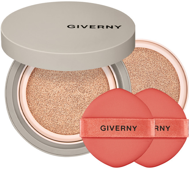 지베르니 밀착 매트핏 쿠션 파운데이션 본품 12g + 리필 12g 세트, 23NW 미디움 베이지, 1개