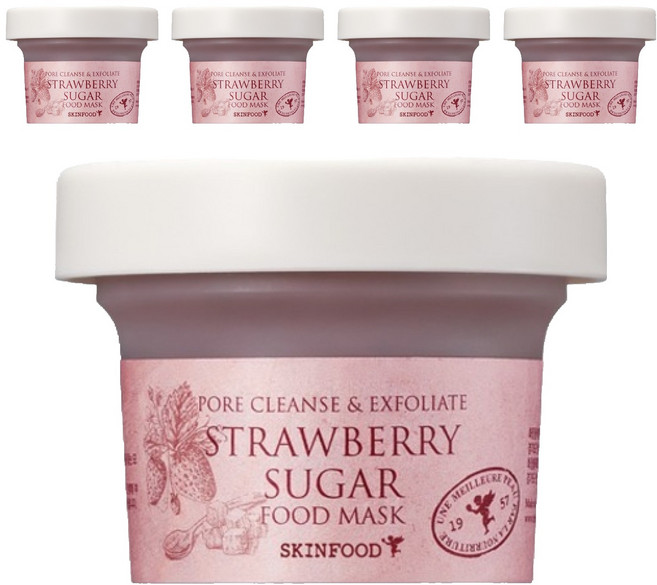 스킨푸드 딸기슈가 푸드 마스크 120g, 1개입, 5개