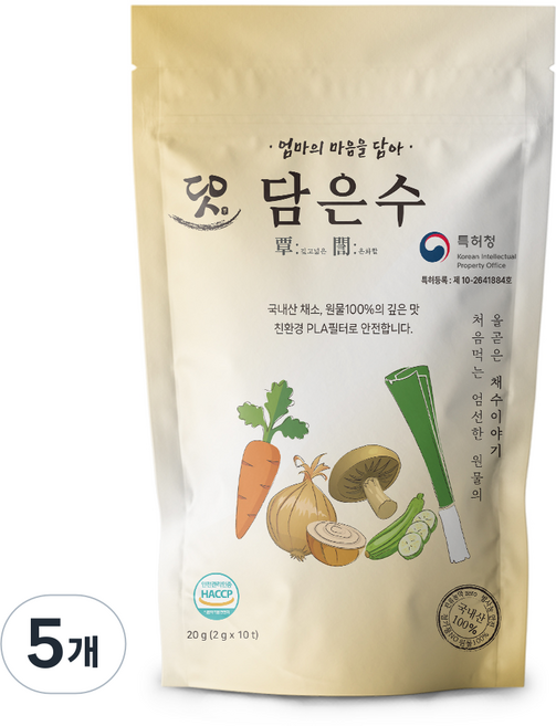 담은수 채수 티백, 20g, 5개