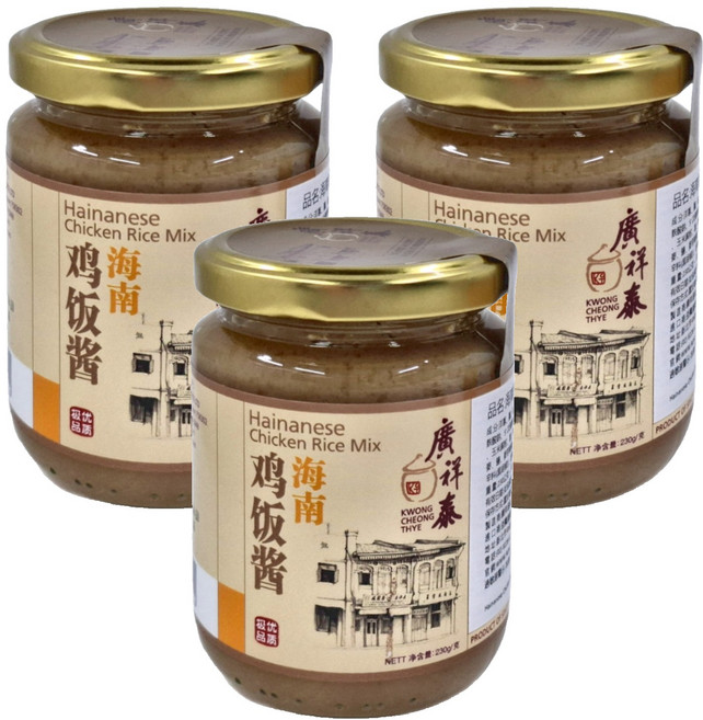 廣祥泰 海南雞飯醬, 230g, 3罐