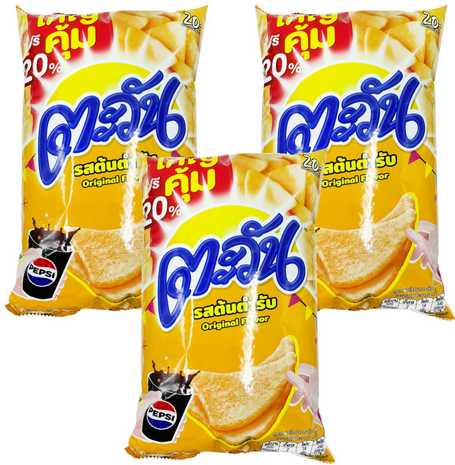 Tawan 大王 餅乾 原味, 67g, 3包
