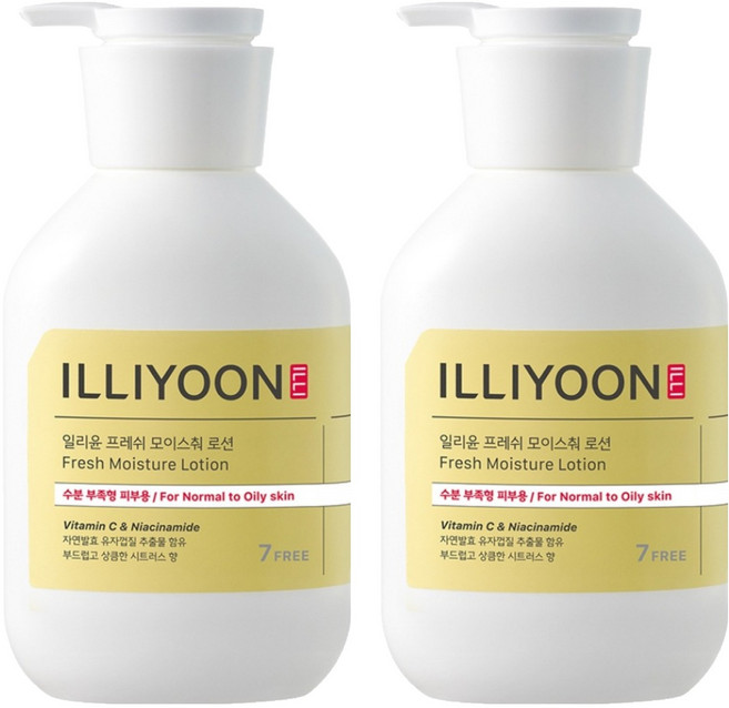 일리윤 프레쉬 모이스춰 로션 시트러스향, 350ml, 2개