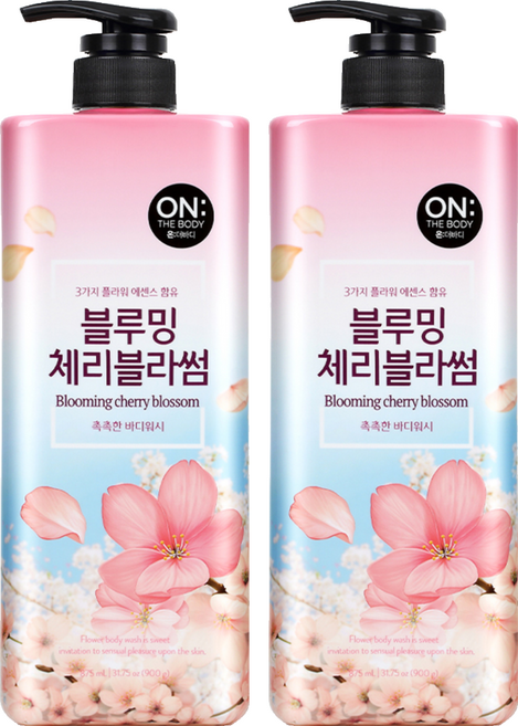 온더바디 바디워시 체리블라썸, 900g, 2개