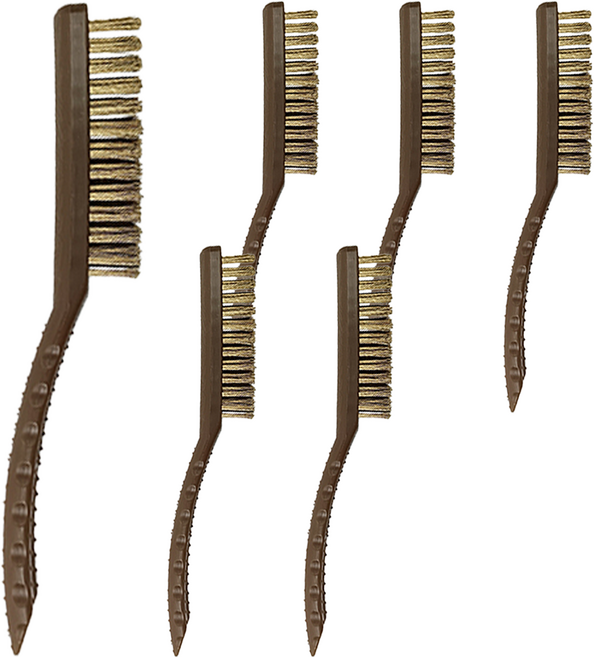 월드크린 롱 손잡이 철 브러쉬, 랜덤 발송, 6개