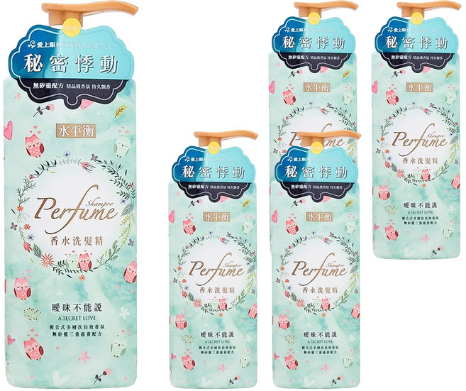 水平衡 香水洗髮精 曖昧不能說, 700g, 5瓶