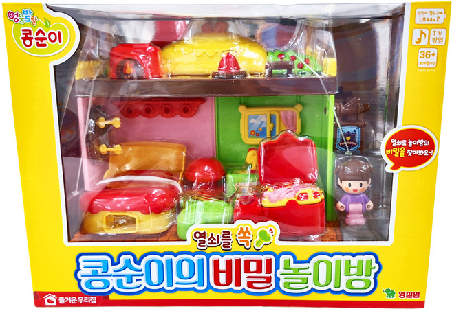 YOUNG TOYS 小荳娃娃 人偶組 遊樂室組 3歲以上, 多色, 1盒