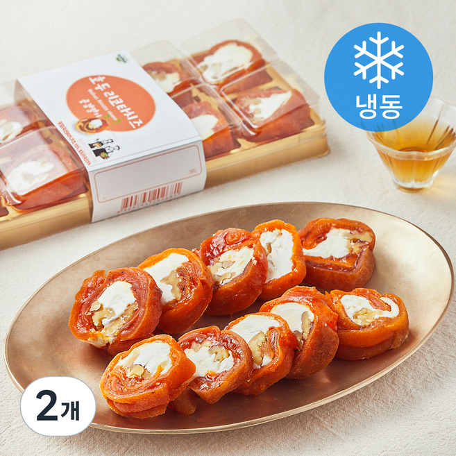 All바른농장 호두리코타치즈 곶감말이 (냉동), 2개, 200g