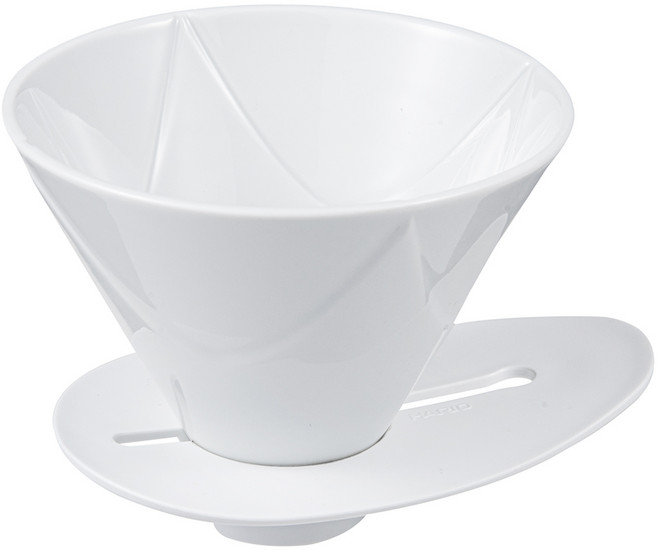 HARIO 好璃奧 V60 單次萃取濾杯 MUGEN VDMU-02-CW, 1個, 陶瓷白, 萃取濾杯, 50ml