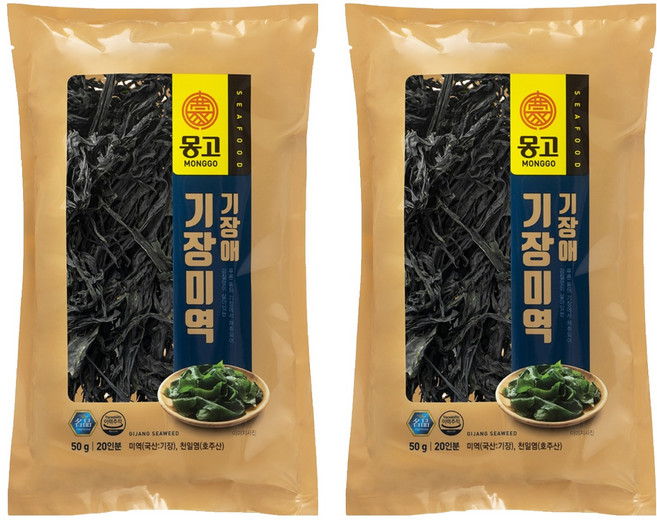 몽고식품 기장 건미역, 50g, 2개