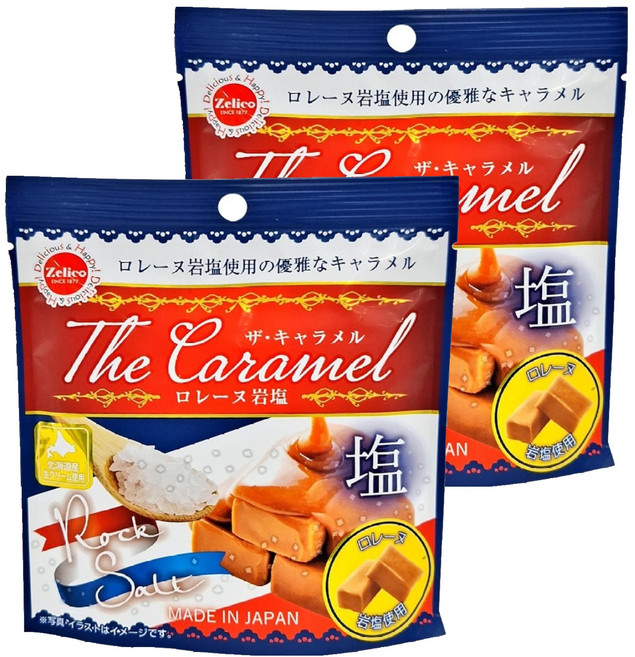 Zelico 焦糖鹽牛奶糖, 36g, 2包