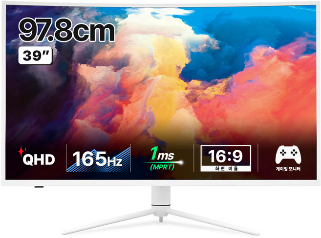 한성컴퓨터 QHD 165Hz 커브드 게이밍 모니터, 97.8cm, TFG39Q14V(일반)