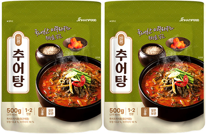 Jinhan Food 泥鰍湯, 500g, 2個