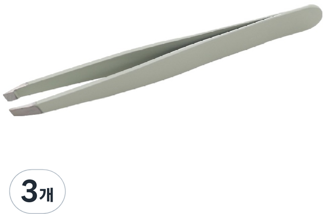 러비쉬 뷰티메이커 족집게 사선형, 3개, 민트