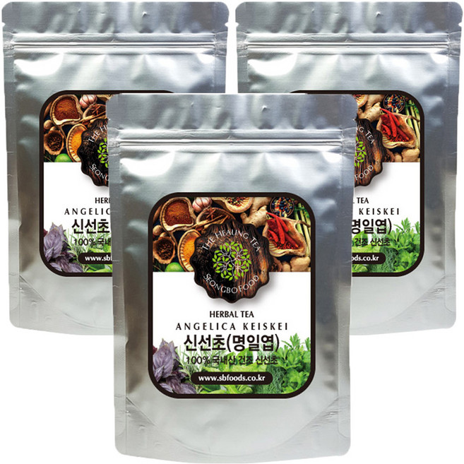 성보식품 신선초 명일엽, 100g, 3개