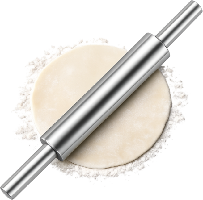 데일리픽 주방 베이킹 스텐 롤 밀대, 1개