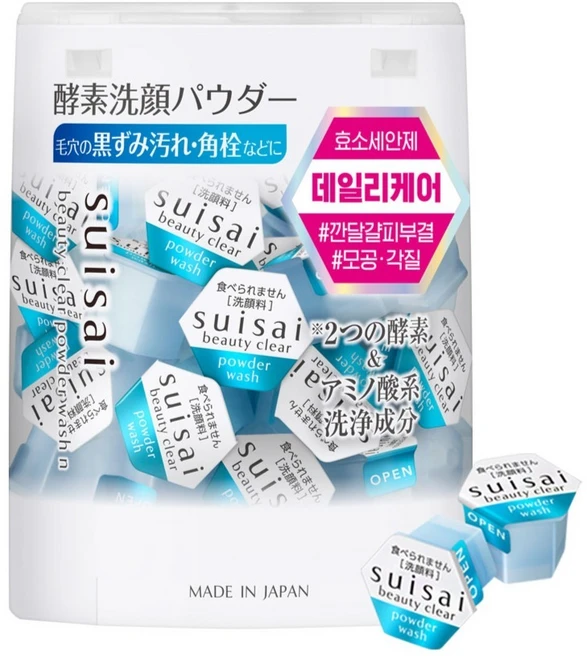 수이사이 뷰티 클리어 클렌징 파우더 워시, 400mg, 32개 - 쿠팡