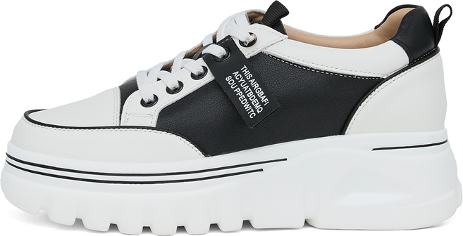J SHOE 牛皮斯塔夫綁帶抽繩厚底運動鞋 5cm