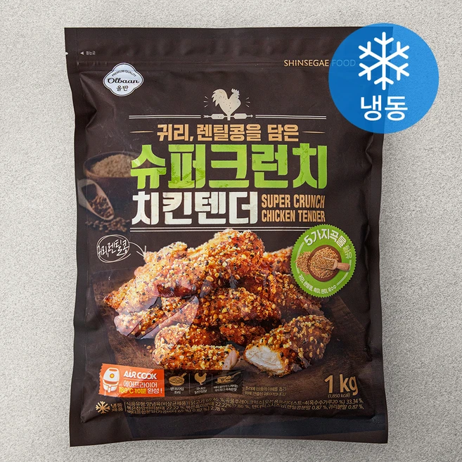 올반 슈퍼크런치 치킨텐더 (냉동), 1kg, 1개 - 쿠팡