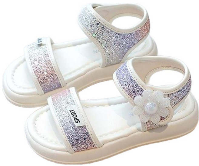 키즈트리 여아용 반짝이 꽃 공주 샌들 SZ-481