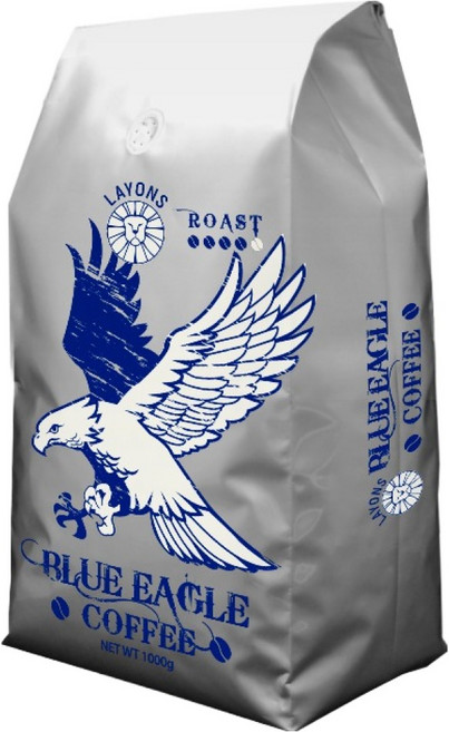 LAYONS COFFEE 雷恩獅咖啡 BLUE EAGLE 咖啡豆, 1kg, 1包, Whole Bean
