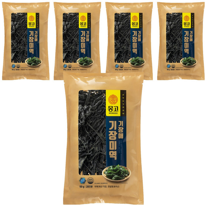 몽고식품 기장 건미역, 50g, 5개