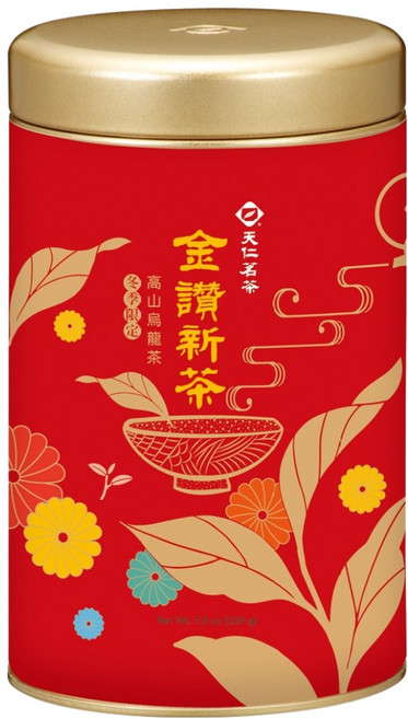 天仁茗茶 金讚新茶高山烏龍茶, 225g, 1罐, 1罐