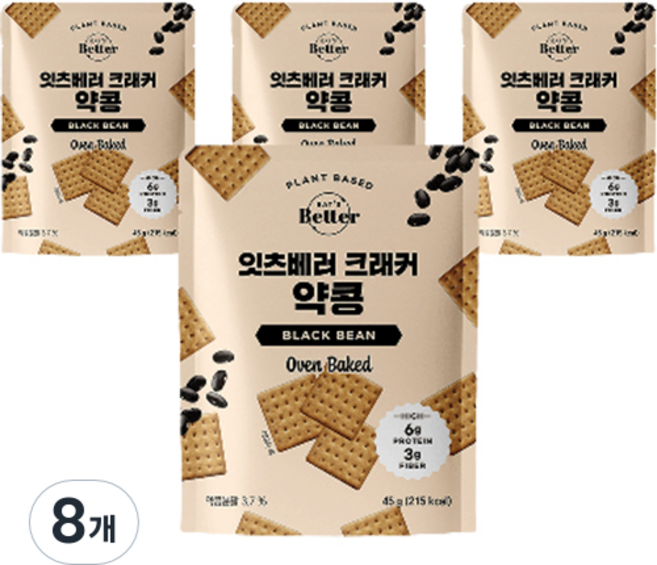 잇츠베러 크래커 약콩맛, 45g, 8개