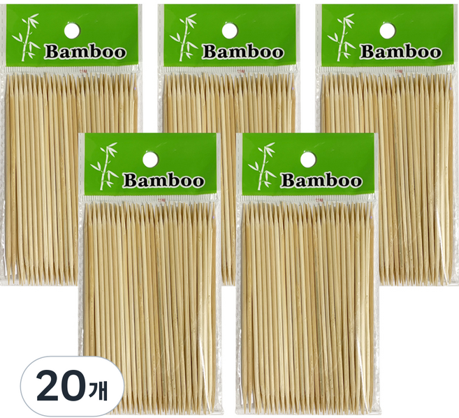 Dadrim 竹製雙面烤肉串 10cm, 50入, 20個
