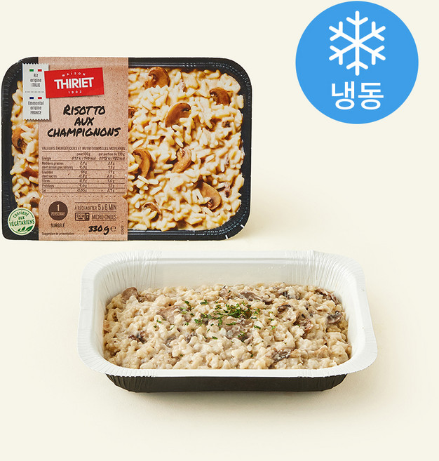 THIRIET 버섯 리조또 (냉동), 330g, 1개