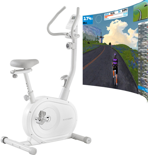 엑사이더 리얼 실내 자전거, EB520, 화이트