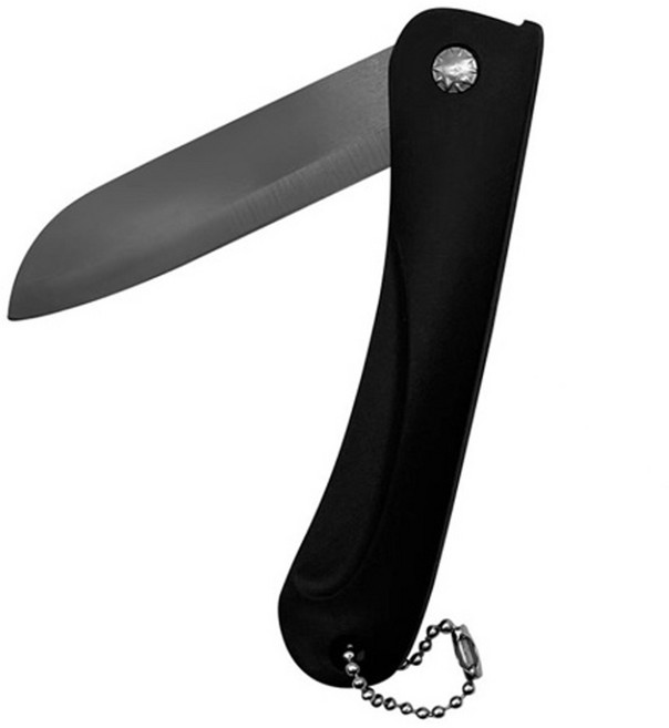 Kiyodo 黑陶瓷折合刀, 1支, 黑