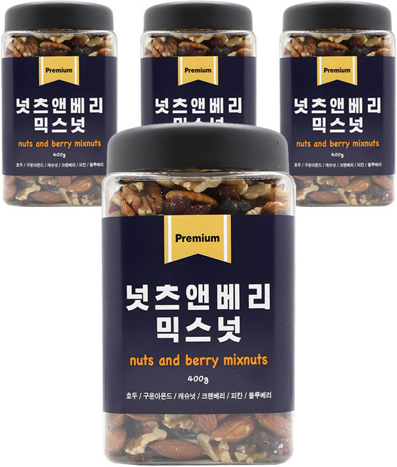 애드웰스 넛츠앤베리 믹스넛, 400g, 4개