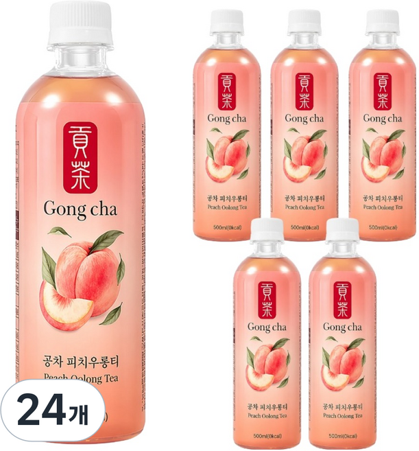 4위 - 공차 피치 우롱티, 500ml, 24개