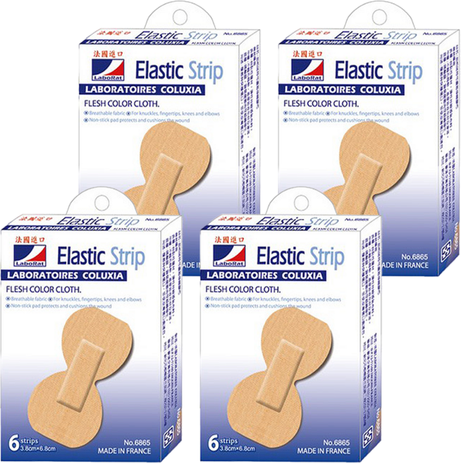 LaboRat 指頭貼伸縮膠布, 6片, 4盒