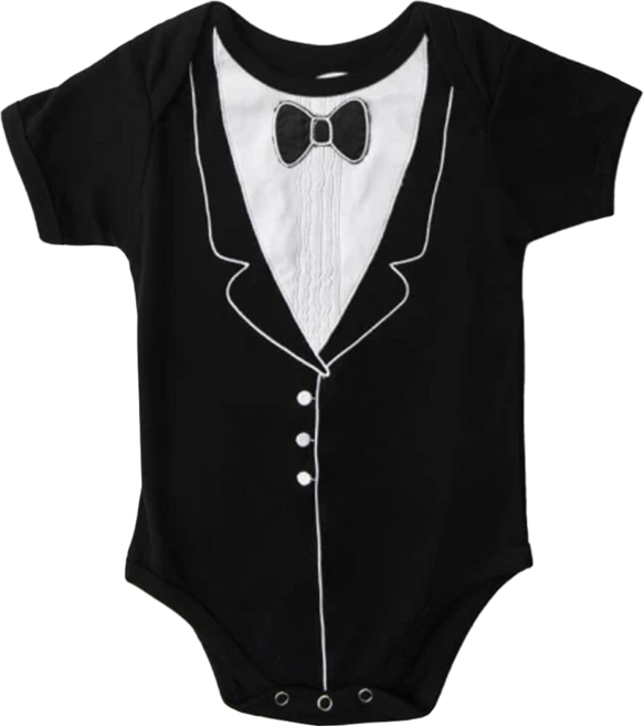 Frenchie mini couture 男嬰禮盒組 黑色 100%棉