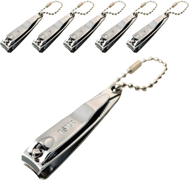 세븐스타 판깎기 손톱깎이 소형, 실버, 6개