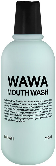 RoRoBELL Wawa 去除口臭漱口水, 750ml, 1個